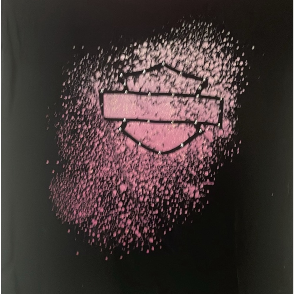 Women’s Harley Davidson Shirt and Headband Black and Pink